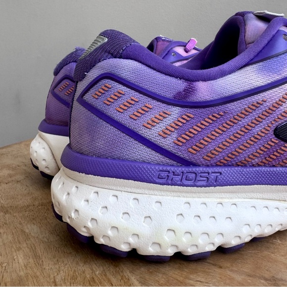 Brooks Women's Running Shoe Ghost Unity Together Purple Tie Dye Size 11 - Picture 7 of 13